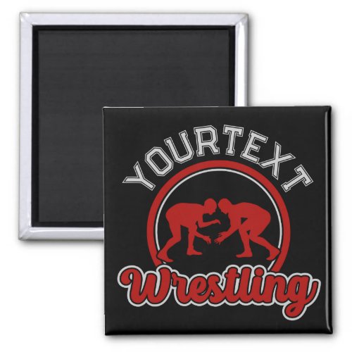  Wrestling ADD NAME Grapple Champion Team Player Magnet