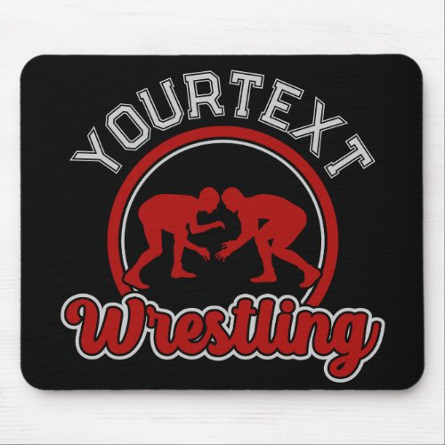  Wrestling ADD NAME Grapple Champion Team Player  Mouse Pad