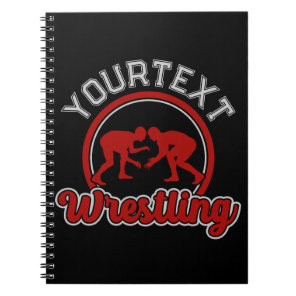 Wrestling ADD NAME Grapple Champion Team Player Notebook