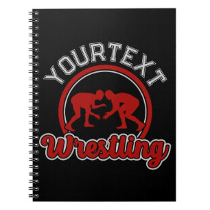 Wrestling ADD NAME Grapple Champion Team Player Notebook