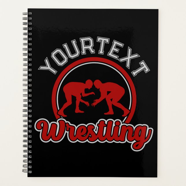  Wrestling ADD NAME Grapple Champion Team Player  Planner (Front)