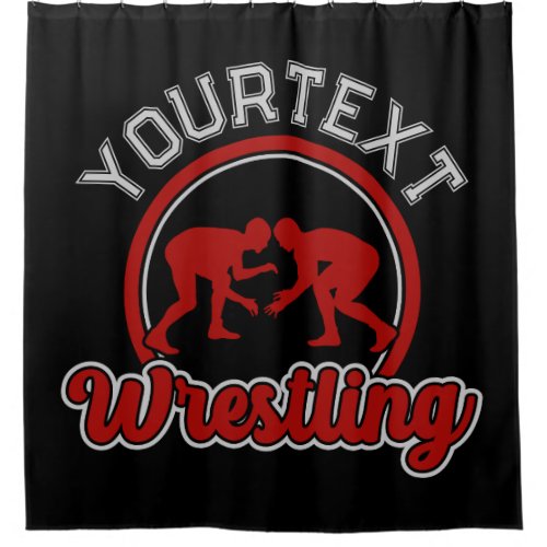  Wrestling ADD NAME Grapple Champion Team Player  Shower Curtain