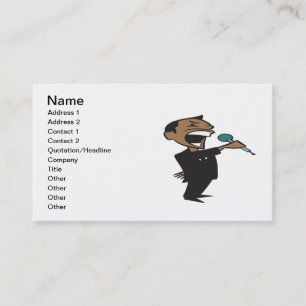 Wrestling Announcer Business Card
