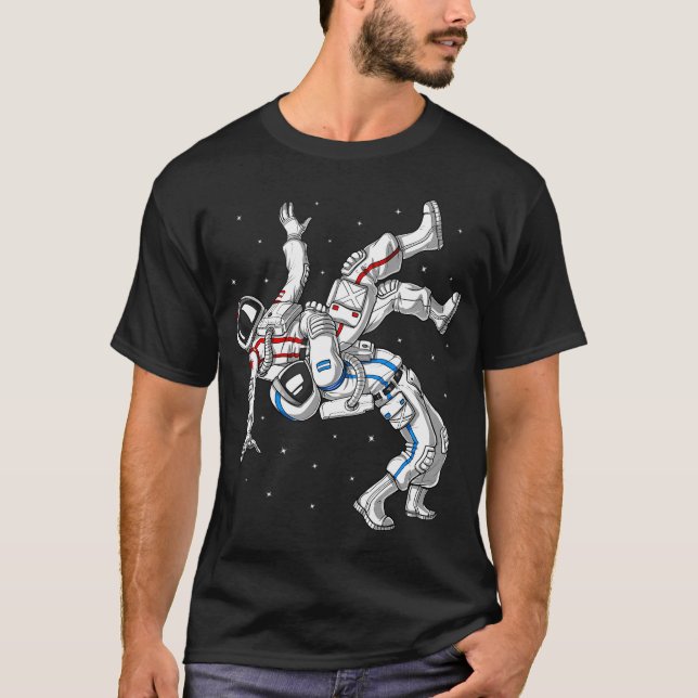Wrestling Astronauts T-Shirt (Front)