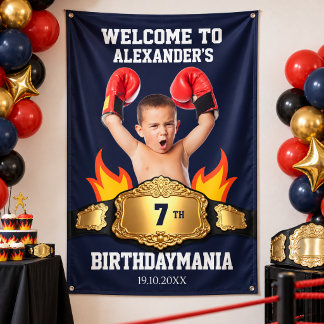 Wrestling Birthday Party Photo Banner
