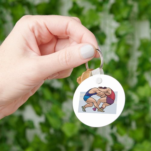 Wrestling Bout Keychain