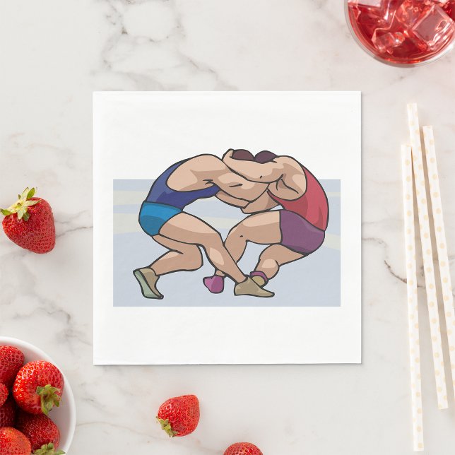 Wrestling Bout Napkins (Creator Uploaded)