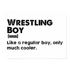 Wrestling Boy Definition Funny Wrestler Poster