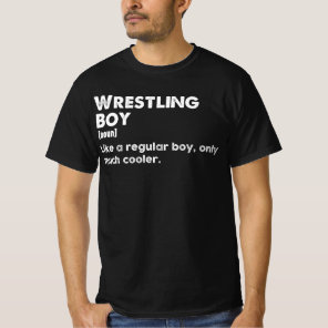Wrestling Boy Definition Funny Wrestler T-Shirt