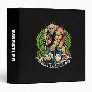 Wrestling Champ 3 Ring Binder