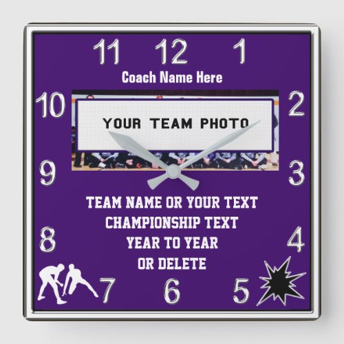 Wrestling Clock with Your Photo Text and Colors