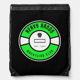 Wrestling Club Items Drawstring Bag