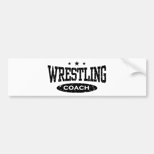 Wrestling Coach Bumper Sticker