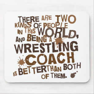 Wrestling Coach Gift Mouse Pad