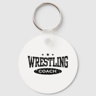 Wrestling Coach Keychain