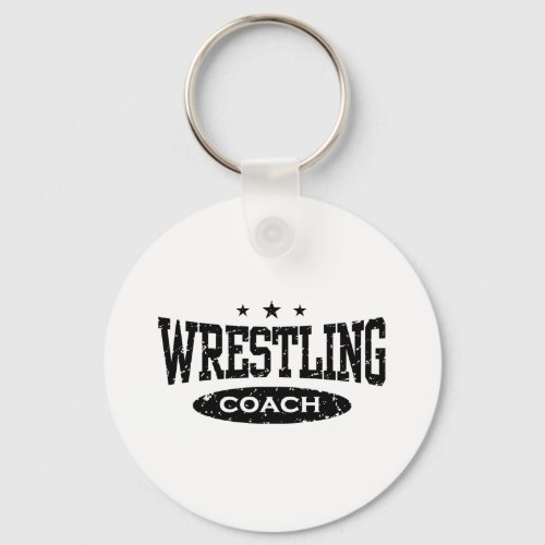 Wrestling Coach Keychain