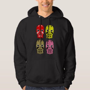 Wrestling Contest Masks Hoodie