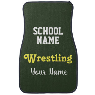 Wrestling - Create Your Own School Spirit Car Floor Mat