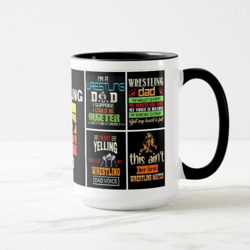 Wrestling Dad from Daughter Fathers Day Mug