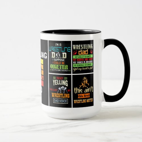 Wrestling Dad from Son Fathers Day Mug