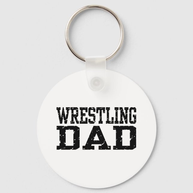 Wrestling Dad Keychain (Front)