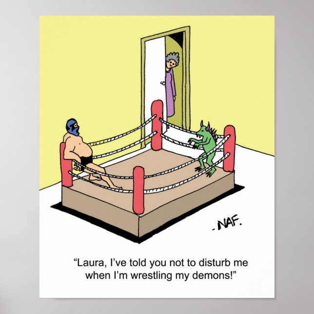 WRESTLING DEMONS POSTER (Front)