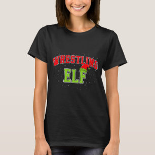 Wrestling Elf Christmas Family Matching Group Xmas T-Shirt
