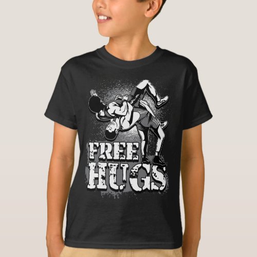 Wrestling  _ Free Hugs Wrestling  T_Shirt