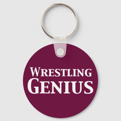Wrestling Genius Gifts Keychain