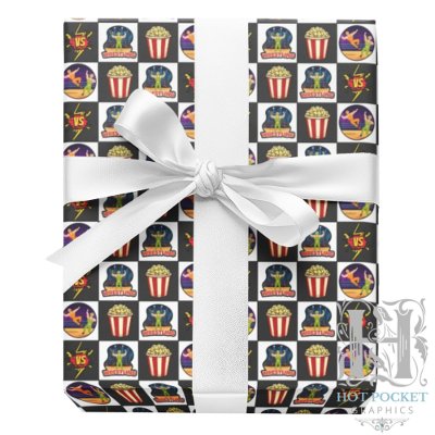 Wrestling Gift Wrapping Paper