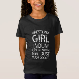 wrestling  girl white T-Shirt