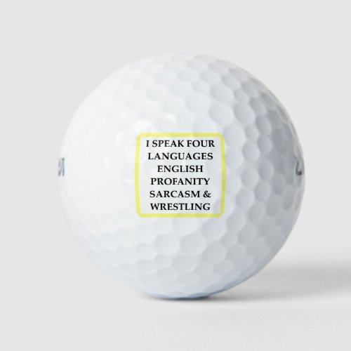 WRESTLING GOLF BALLS