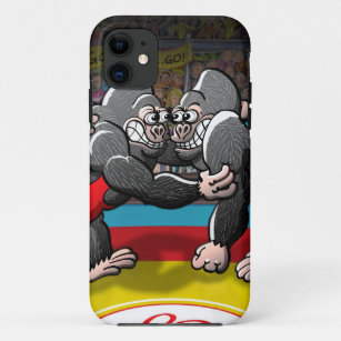 Wrestling Gorillas iPhone 11 Case