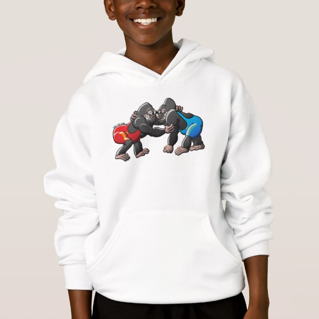 Wrestling Gorillas Hoodie (Front)