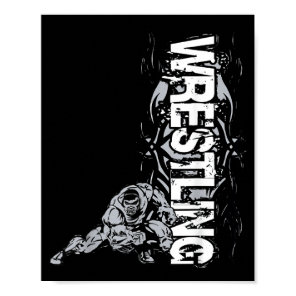 Wrestling Graphic Strong Wrestler For Men Women Bo Poster