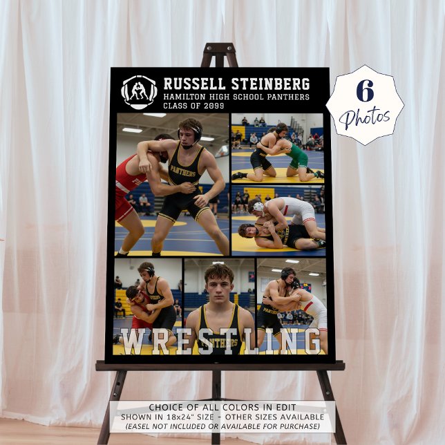 Wrestling High School Senior Night 6 Photos Foam Board (Creator Uploaded)