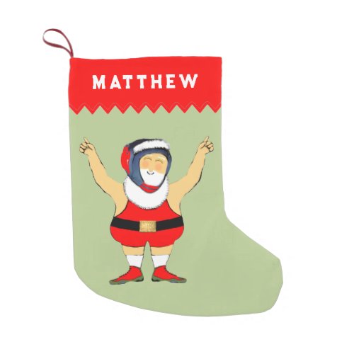 Wrestling Holiday Gift Small Christmas Stocking