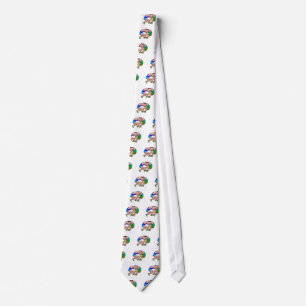 wrestling lock graphic neck tie