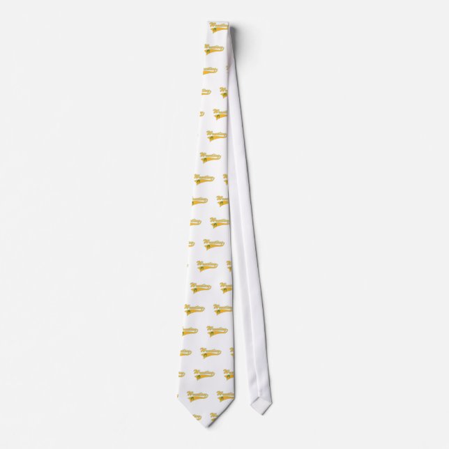 wrestling logo neck tie (Front)