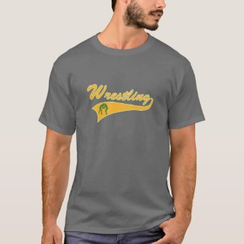 Wrestling Logo T-shirt by sports_shop at Zazzle