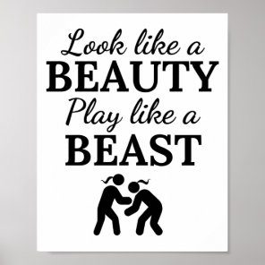 Wrestling: Look like a beauty play like a beast. Poster