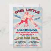 Wrestling Lucha Libre Birthday Fiesta Party Invitation (Front)