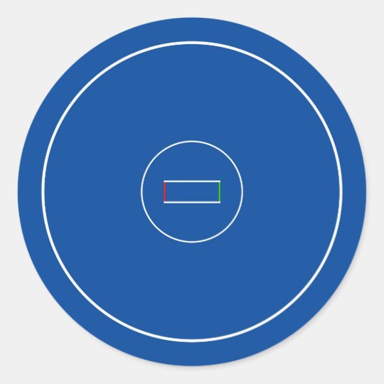 Wrestling Mat Classic Round Sticker