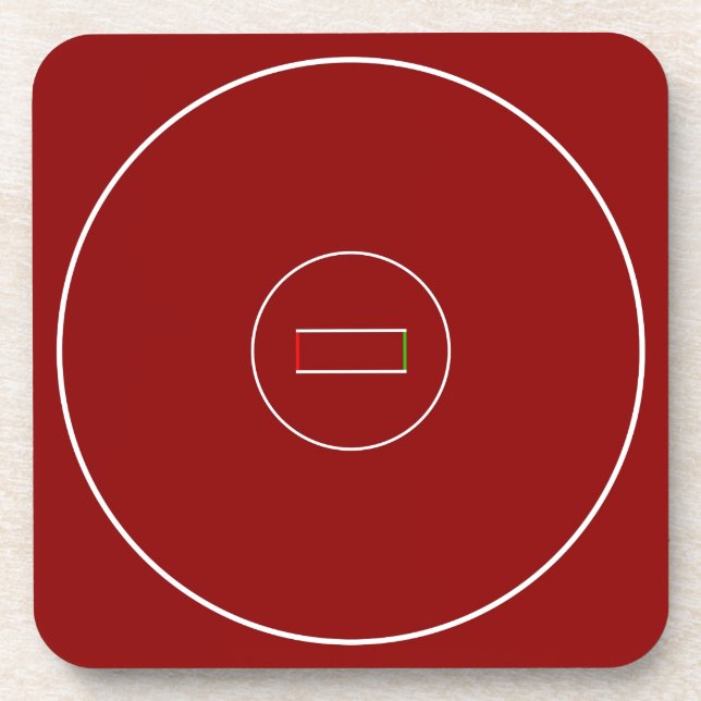 Wrestling Mat Drink Coaster (Front)