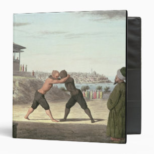 Wrestling Match, Constantinople (w/c on paper) Binder