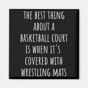 Wrestling mats thing about basketball court magnet