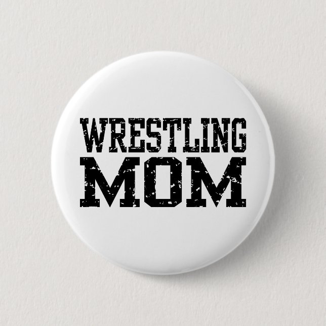 Wrestling Mom Button (Front)