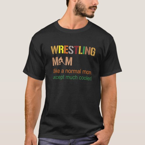 Wrestling Mom Definition Funny Roman Wrestler Vint T_Shirt