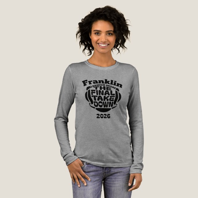 Wrestling Mom Final Takedown T Tri-Blend Shirt (Full Front)