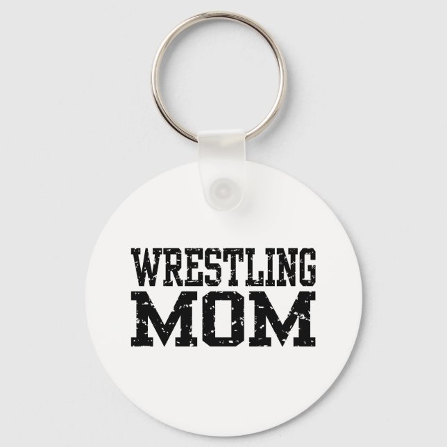 Wrestling Mom Keychain (Front)